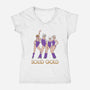 Solid Gold-womens v-neck tee-Diana Roberts