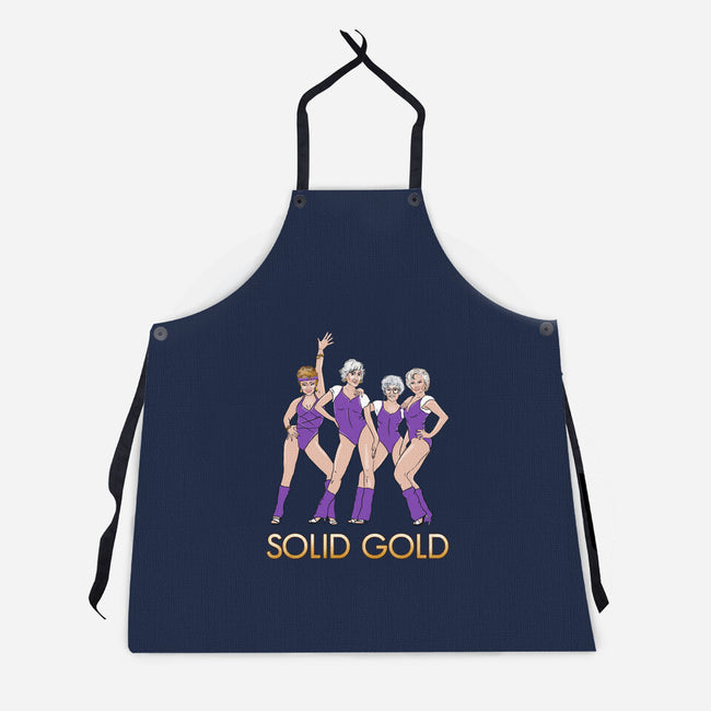 Solid Gold-unisex kitchen apron-Diana Roberts