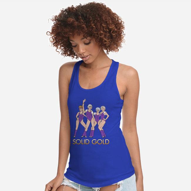 Solid Gold-womens racerback tank-Diana Roberts