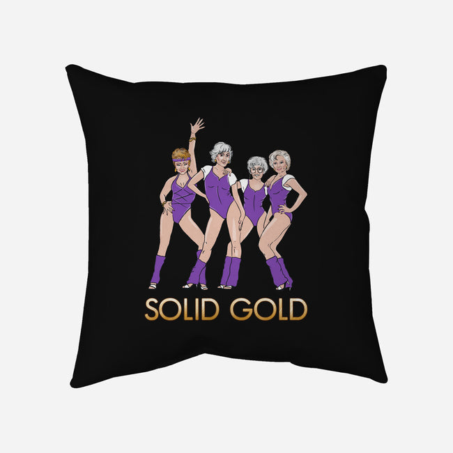 Solid Gold-none removable cover w insert throw pillow-Diana Roberts