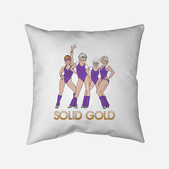 Solid Gold-none removable cover w insert throw pillow-Diana Roberts