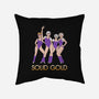 Solid Gold-none removable cover throw pillow-Diana Roberts