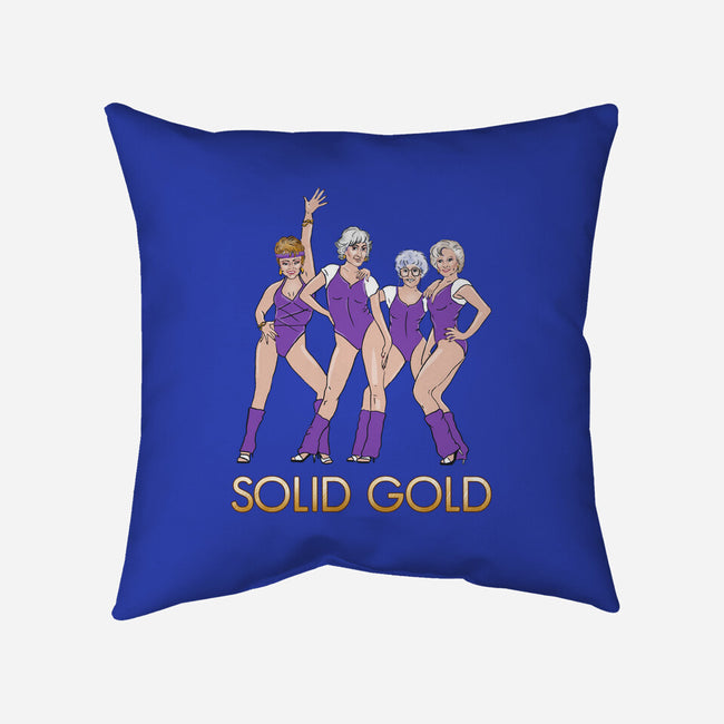 Solid Gold-none removable cover throw pillow-Diana Roberts