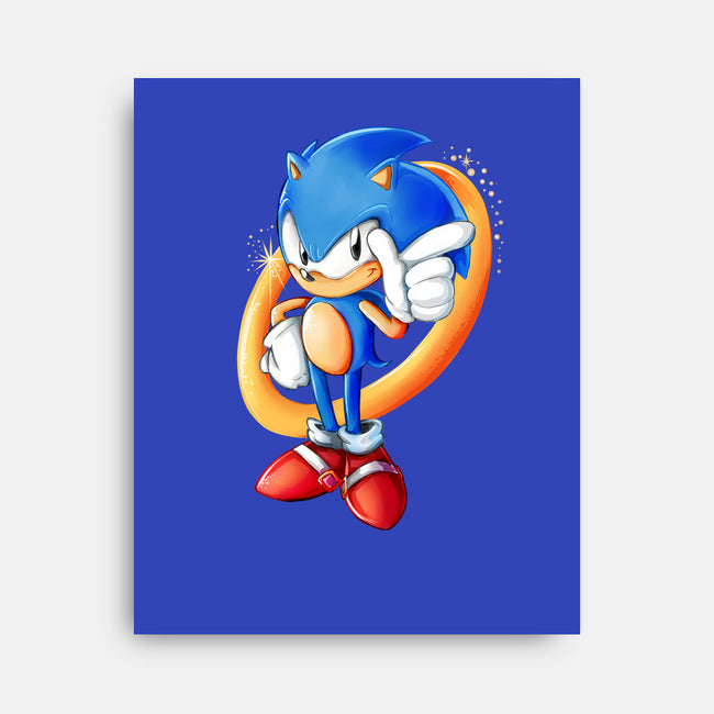Sonic Sass-none stretched canvas-amorias