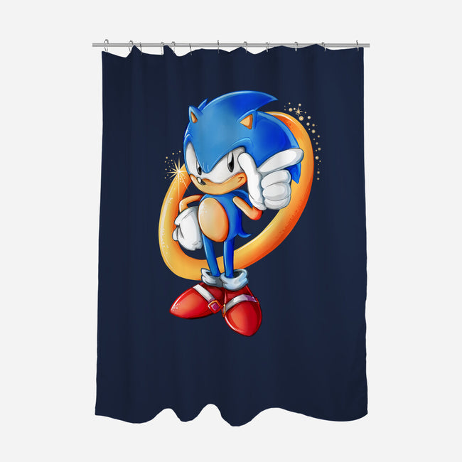 Sonic Sass-none polyester shower curtain-amorias