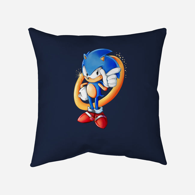 Sonic Sass-none removable cover w insert throw pillow-amorias