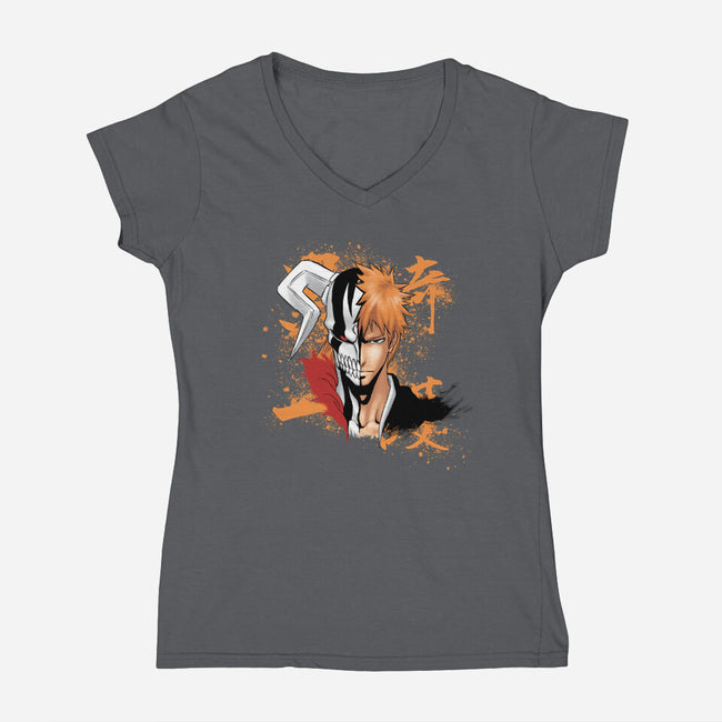 Soul Reaper-womens v-neck tee-Valeocchiblu