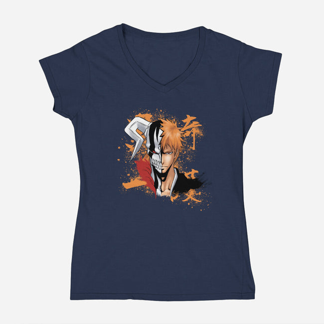 Soul Reaper-womens v-neck tee-Valeocchiblu