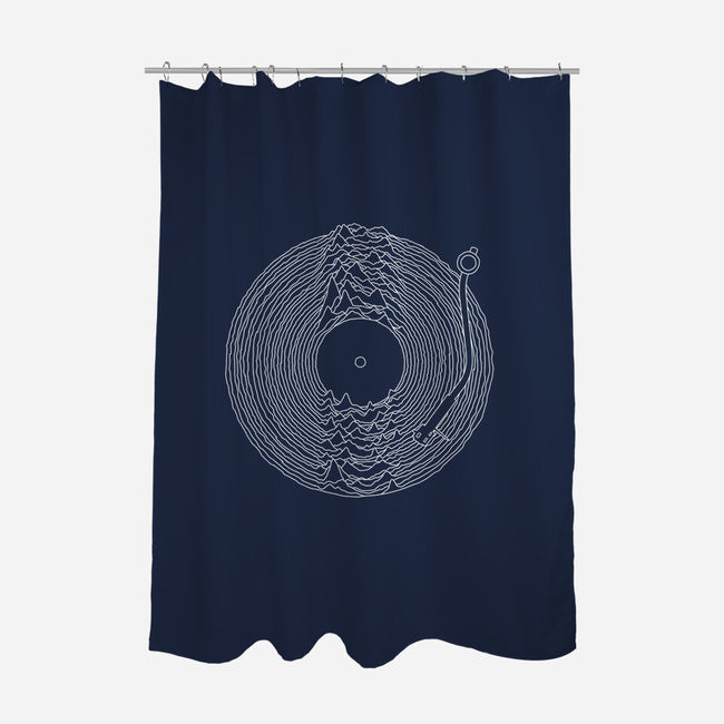 Soundscape-none polyester shower curtain-Gamma-Ray