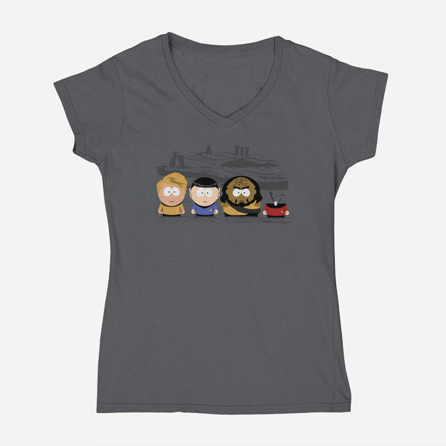 South Trek-womens v-neck tee-Beware_1984
