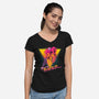 Space Bounty Hunter-womens v-neck tee-ddjvigo