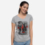 Space Bounty Hunters-womens v-neck tee-DrMonekers