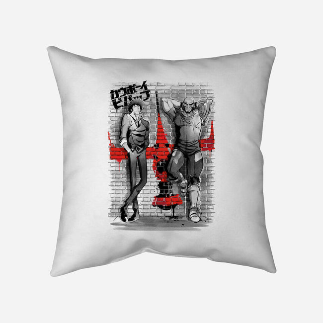 Space Bounty Hunters-none removable cover w insert throw pillow-DrMonekers