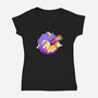 Space Corgi-womens v-neck tee-MeganLara