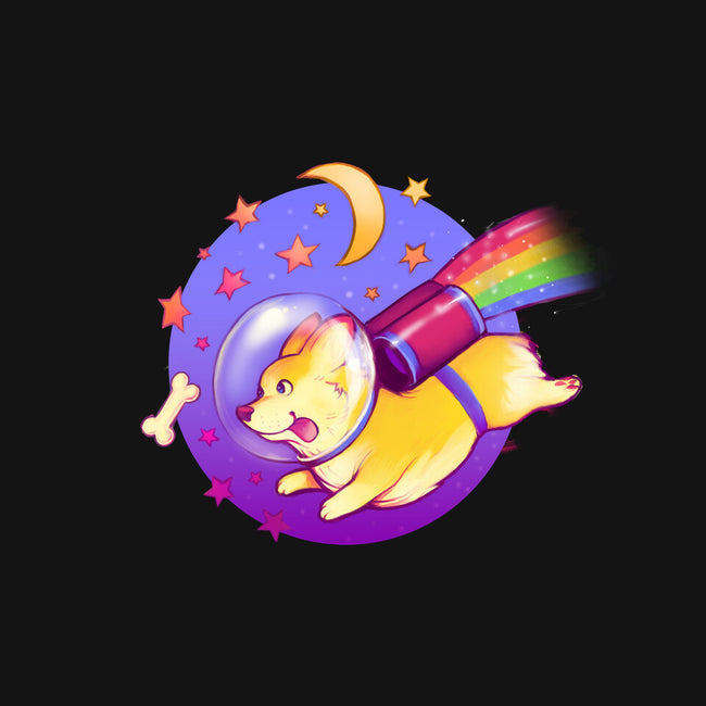 Space Corgi-womens v-neck tee-MeganLara
