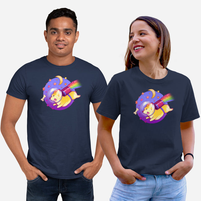 Space Corgi-unisex basic tee-MeganLara