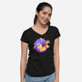 Space Corgi-womens v-neck tee-MeganLara