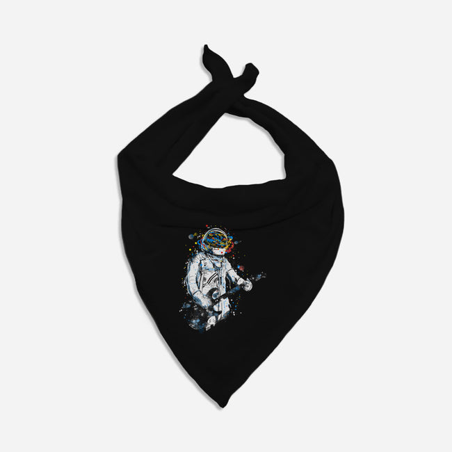 Space Guitar-cat bandana pet collar-kharmazero