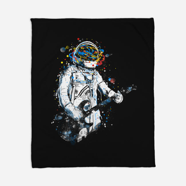 Space Guitar-none fleece blanket-kharmazero