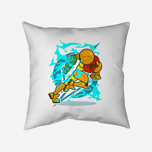 Space Huntress-none removable cover w insert throw pillow-lucassilva