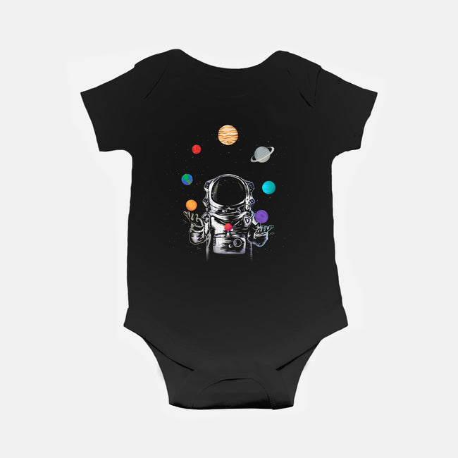Space Juggler-baby basic onesie-SokolSelmani