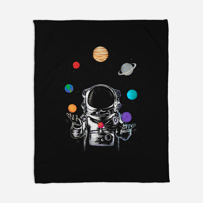 Space Juggler-none fleece blanket-SokolSelmani
