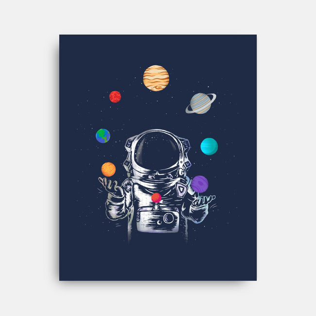 Space Juggler-none stretched canvas-SokolSelmani