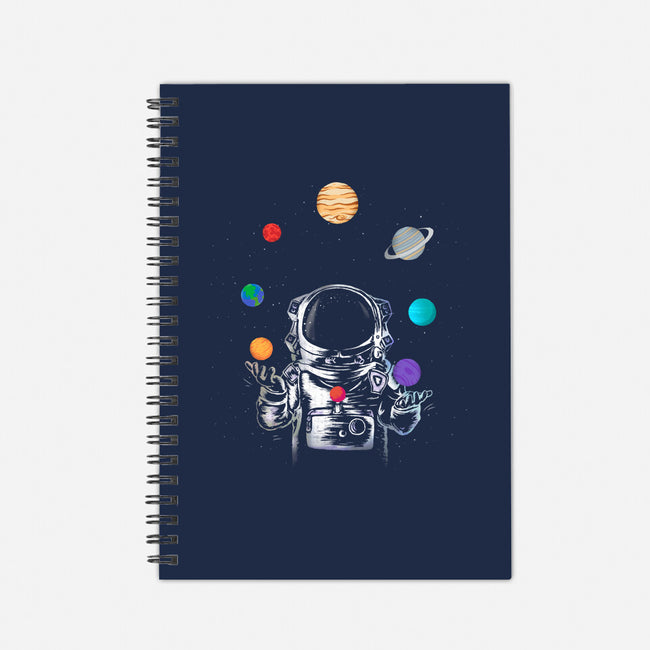 Space Juggler-none dot grid notebook-SokolSelmani