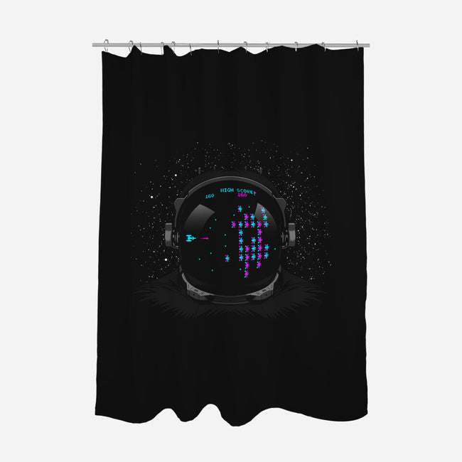 Space Martians-none polyester shower curtain-albertocubatas