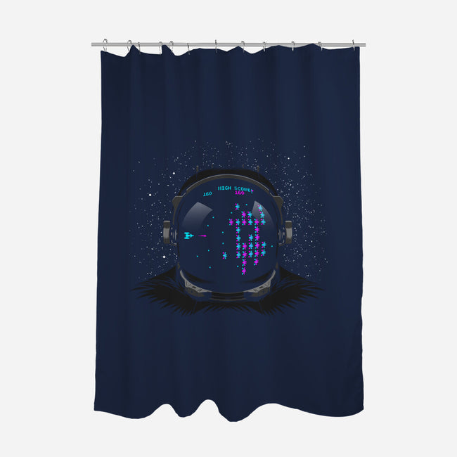 Space Martians-none polyester shower curtain-albertocubatas
