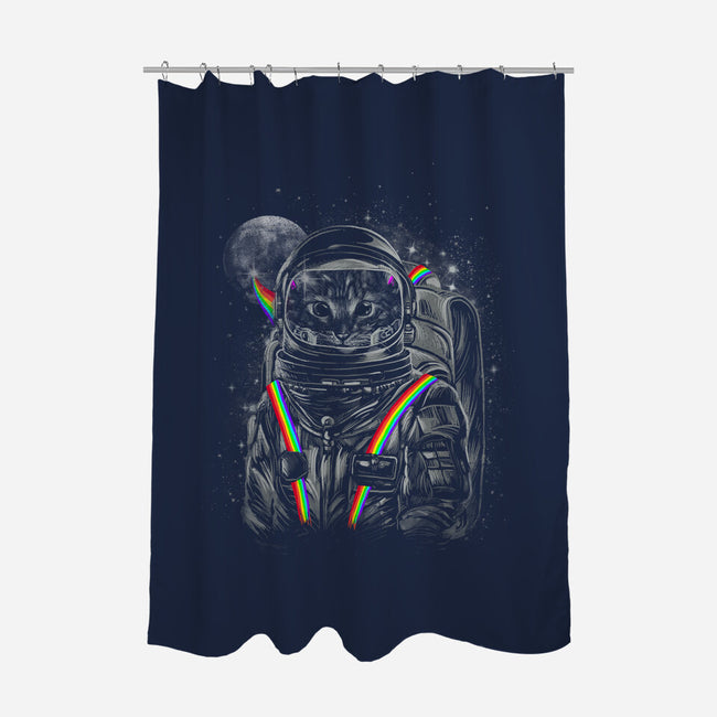 Space Mission-none polyester shower curtain-dandingeroz