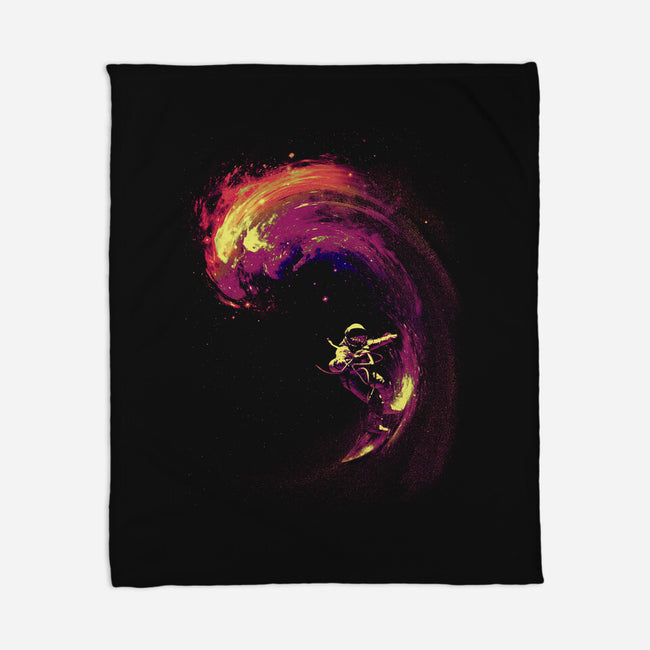 Space Surfing-none fleece blanket-nicebleed