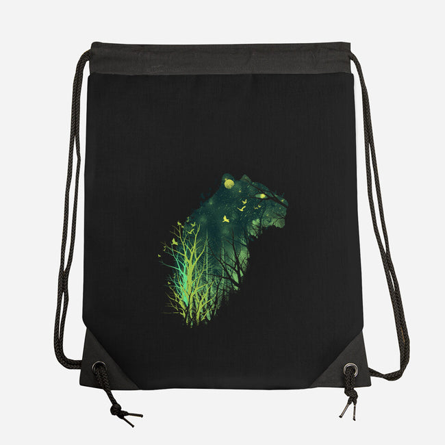 Space Tiger-none drawstring bag-dandingeroz