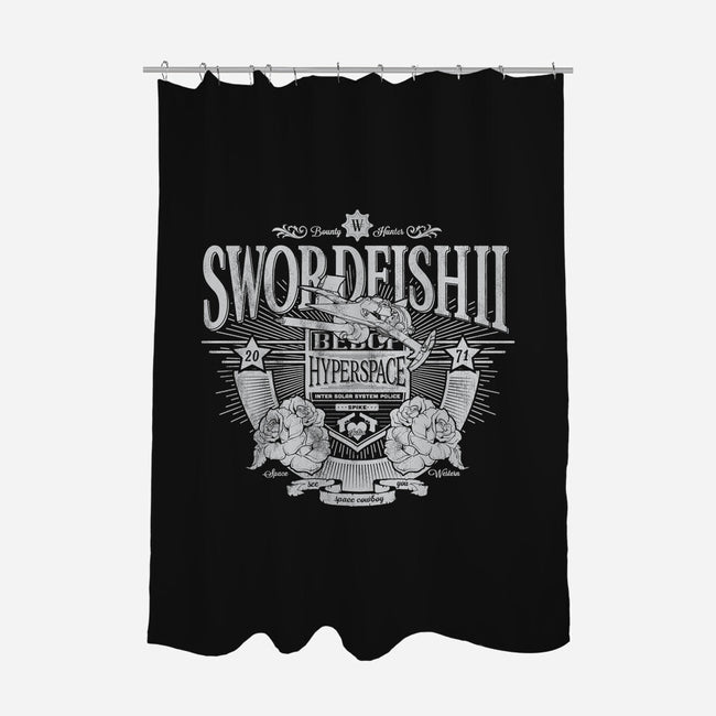 Space Western-none polyester shower curtain-CoD Designs