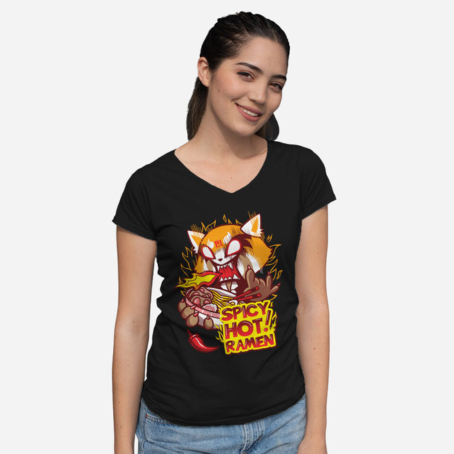 Spicy Comfort Food-womens v-neck tee-vp021