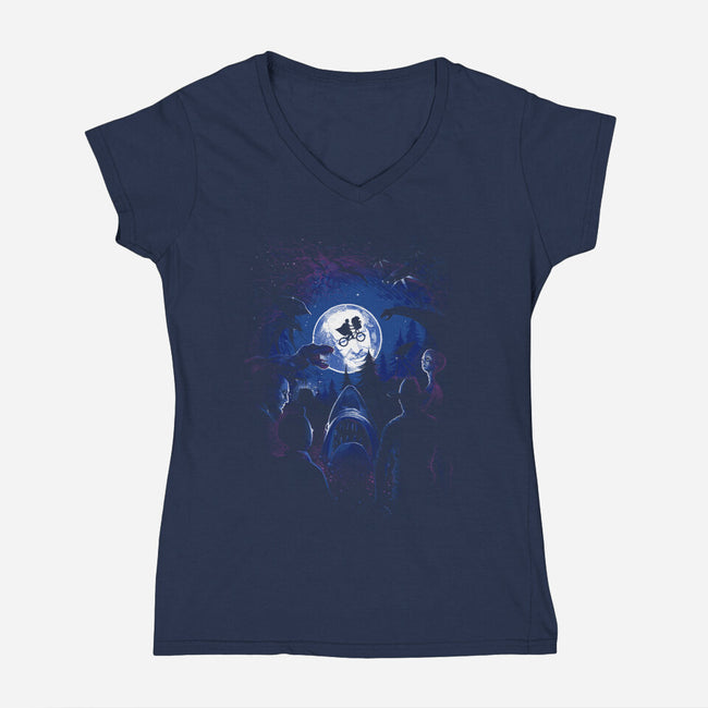 Spielworld-womens v-neck tee-mmarcin