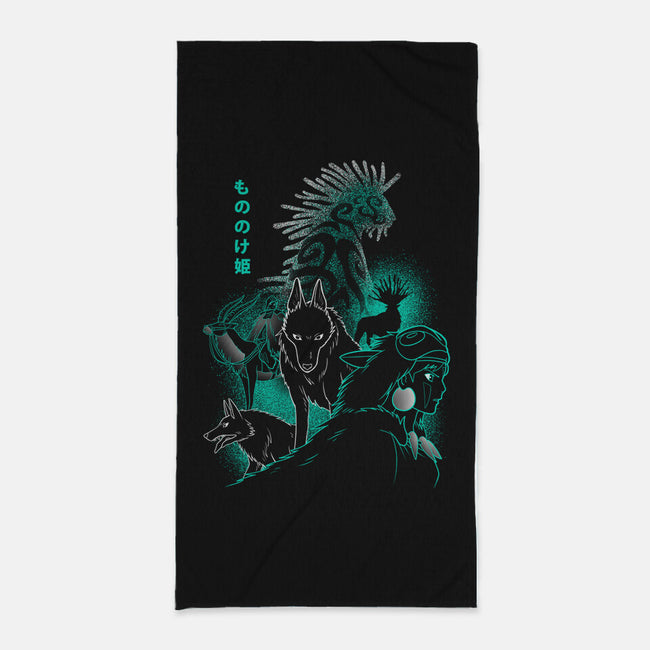 Spirit In The Night-none beach towel-jozvoz