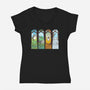 Spirit of the Seasons-womens v-neck tee-queenmob