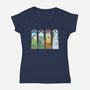 Spirit of the Seasons-womens v-neck tee-queenmob