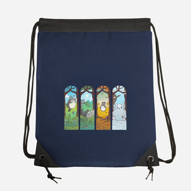 Spirit of the Seasons-none drawstring bag-queenmob