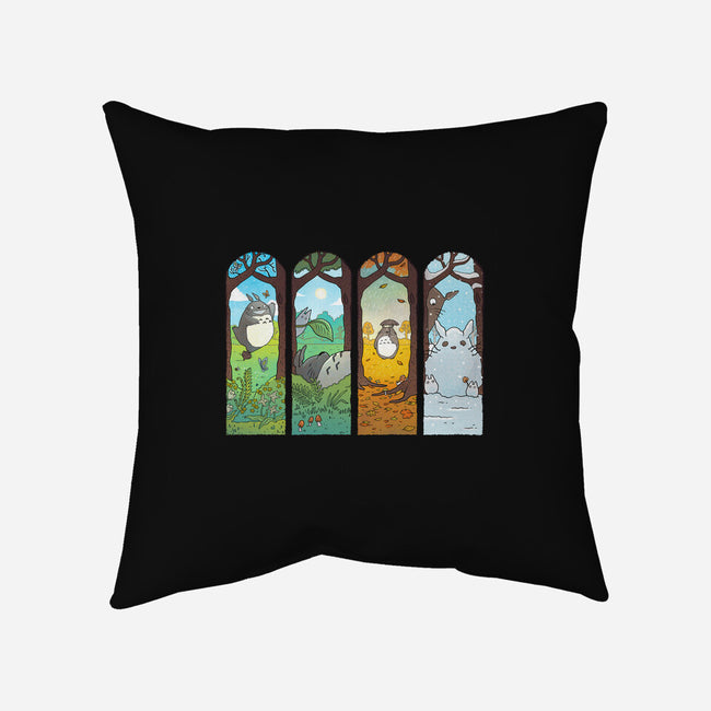 Spirit of the Seasons-none removable cover w insert throw pillow-queenmob