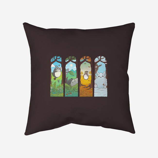 Spirit of the Seasons-none removable cover w insert throw pillow-queenmob