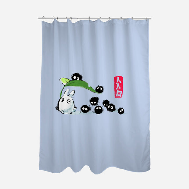 Spirited Ink-none polyester shower curtain-BlancaVidal