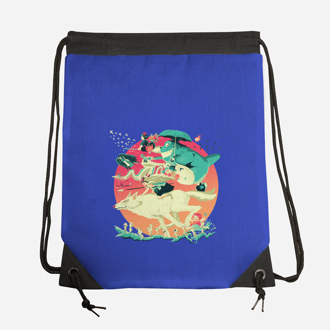 Spirited Race-none drawstring bag-El Black Bat