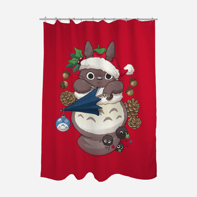 Spirited Stocking Stuffer-none polyester shower curtain-DoOomcat