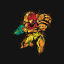 Splattered Bounty Hunter-none removable cover w insert throw pillow-DrMonekers