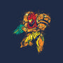 Splattered Bounty Hunter-womens v-neck tee-DrMonekers