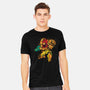 Splattered Bounty Hunter-mens heavyweight tee-DrMonekers