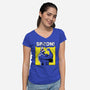 Spoon!-womens v-neck tee-mattsinorart