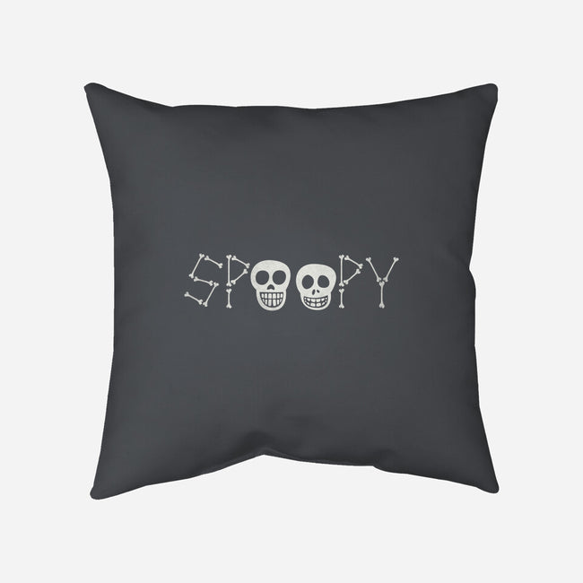 Spoopy-none removable cover throw pillow-Beware_1984